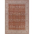thumbnail image 1 of Ahgly Company Indoor Rectangle Mid-Century Modern Khaki Rose Pink Oriental Area Rugs, 5' x 8', 1 of 6