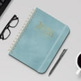thumbnail image 4 of YZHMYR A5 Coil Schedule Book Leather Strap Plan Notebook Self-discipline Card Customizable Printing Portable Organizer for Student Professional Office School Daily Planning Goal Tracking Productivity, 4 of 5