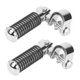 Pair of Motorcycle Foot Pegs Clamp Footrest Mount for 1in Engine Crash