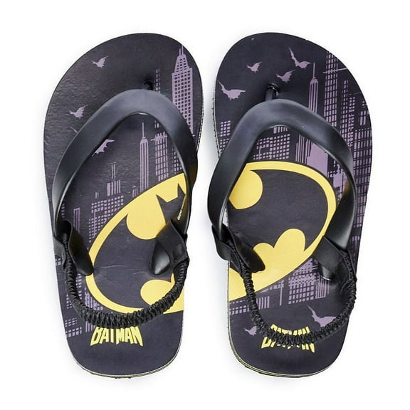 Toddler Boy DC Comics Batman Thong Sandals, Toddler Boy's, Size: Medium, Black