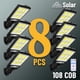 thumbnail image 2 of Luces solares de 1 a 8 piezas para exteriores, farola Solar con 3 modos, Sensor de movimiento impermeable, iluminación de seguridad para jardín, Patio, camino, 2 of 4