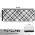 thumbnail image 5 of Kitchen Rugs Sets Of 2,Black White Plaid Checkered Pattern Anti Fatigue Kitchen Mat Rugs Non Slip Washable,Decorative Kitchen Floor Mats for Kitchen,Sink,Laundry,17"x47"+17"x47", 5 of 5