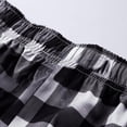 thumbnail image 4 of Mens Pajama Pants Plaid Wide Leg Straight Trousers Baggy Lightweight Lounge Pants Drawstring Cozy Sleepwear Pj Bottoms, 4 of 4