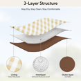 thumbnail image 6 of 2-in-1 Waterproof Picnic Blanket & Tote Bag, Round  Picnic Mat with Oxford Fabric, 3-Layer Foldable Outdoor Blanket with Clip and Stakes for Camping, Grass, Beach, 6 of 8