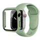 thumbnail image 1 of Cristal, funda y correa para Apple Watch, pulsera de silicona de 44mm, 40mm, 45mm, 41mm, 38mm, 42mm, 44mm para iWatch serie 3, 4, 5, 6, se, 7, 1 of 4