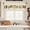 Colorful Retro Birds, variant on Miyotaa Vintage Flower Kitchen Curtain Valance 54W x 18H Rod Pocket Retro Burnt Orange Blossom Botanical Autumn Fall Window Treatment for Living Room Bedroom Bathroom