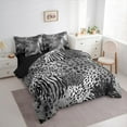 thumbnail image 3 of Castle Fairy Leopard Cheetah Print 7Pcs Bedding Comforter Set for Teen Boys Girls,Abstract Splash Queen Bedding Sets Super Cozy,Animal Print Queen Sheet Sets,Breathable Home Decor, 3 of 8