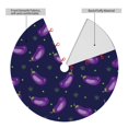 thumbnail image 2 of Sikiie Eggplant 30-48 inches {designName} Print Christmas Tree Skirt Snowman Xmas Tree Skirt with Edge Christmas Decorations for Holiday Party48", 2 of 7