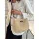thumbnail image 4 of Zhuge Bolso de hombro tejido para mujer, bolso de mano tejido, bolso de mano tejido elegante para playa de verano, bolsos de hombro de 11.02 x 0.78 x 9.44 pulgadas (beige), 4 of 4