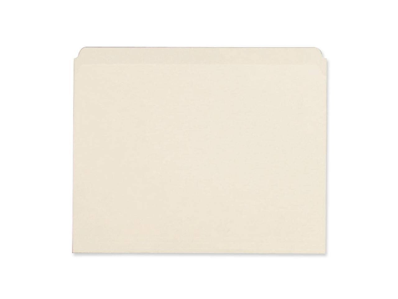 Business Source, BSN43565, Straight Cut 1-ply Letter-size File Folders, 100 / Box, Manila