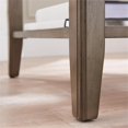 thumbnail image 3 of Pemberly Row Table d'Appoint Étroite en Bois Massif avec Tablette, Gris Fumée, 3 of 7
