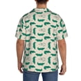 thumbnail image 3 of Fotbe Cartoon Crocodile Camisa Estampada de Manga Corta para Hombre, Casual de Verano, Estilo Playero, Sin Arrugas-4X-Large, 3 of 5