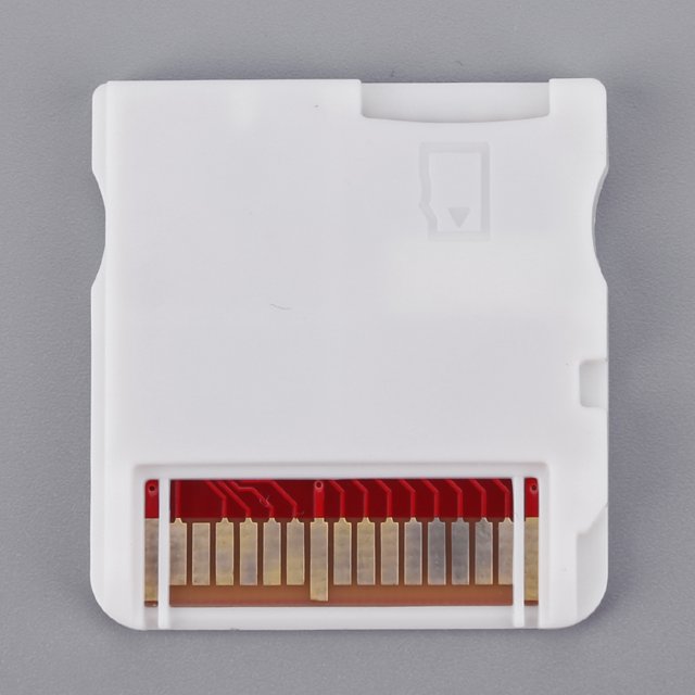 Para R4 Adaptador SDHC Tarjeta Videojuego Segura Dorada NDS 3DS () Blanco