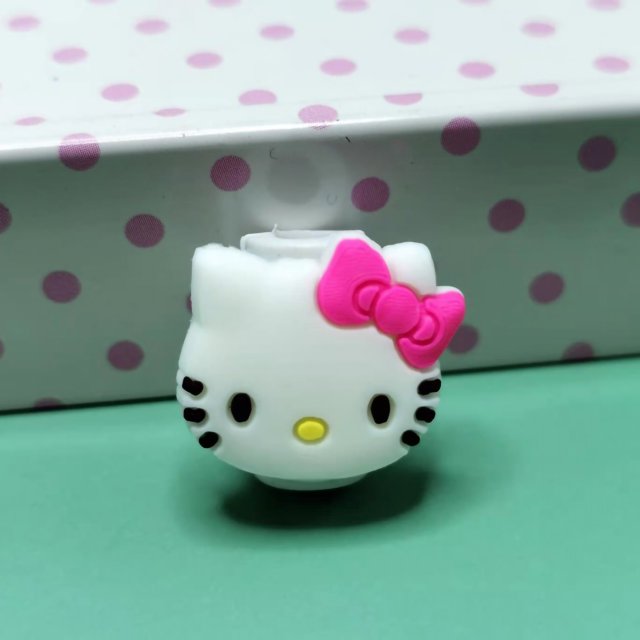 YSTINNG Phone Cute Charging Cable Protector PVC Date Cord Saver Cartoon Style Snap Proof for Daily Use B311-2481