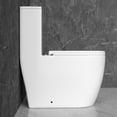 thumbnail image 4 of WinZo WZ5311 Rear Outlet Toilet One Piece Modern Design,Back Wall Discharge Right Side Dual Flush For Basement Bathroom,White, 4 of 6