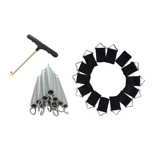 Herramienta De Tracción De Resorte Para Trampolín, Gancho En T, Extractor De Clavijas De Tienda, Extractor Y Hebilla En V Sunnimix Gancho de tracción de resortes de trampolín