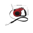 thumbnail image 3 of Retractable Dog Leash – Extendable up to 16.4 FT, Heavy Duty Nylon Tape, No-Tangle, One-Handed Brake & Lock, for Small to X-Large Dogs up to 110 lbs (Red), 3 of 7