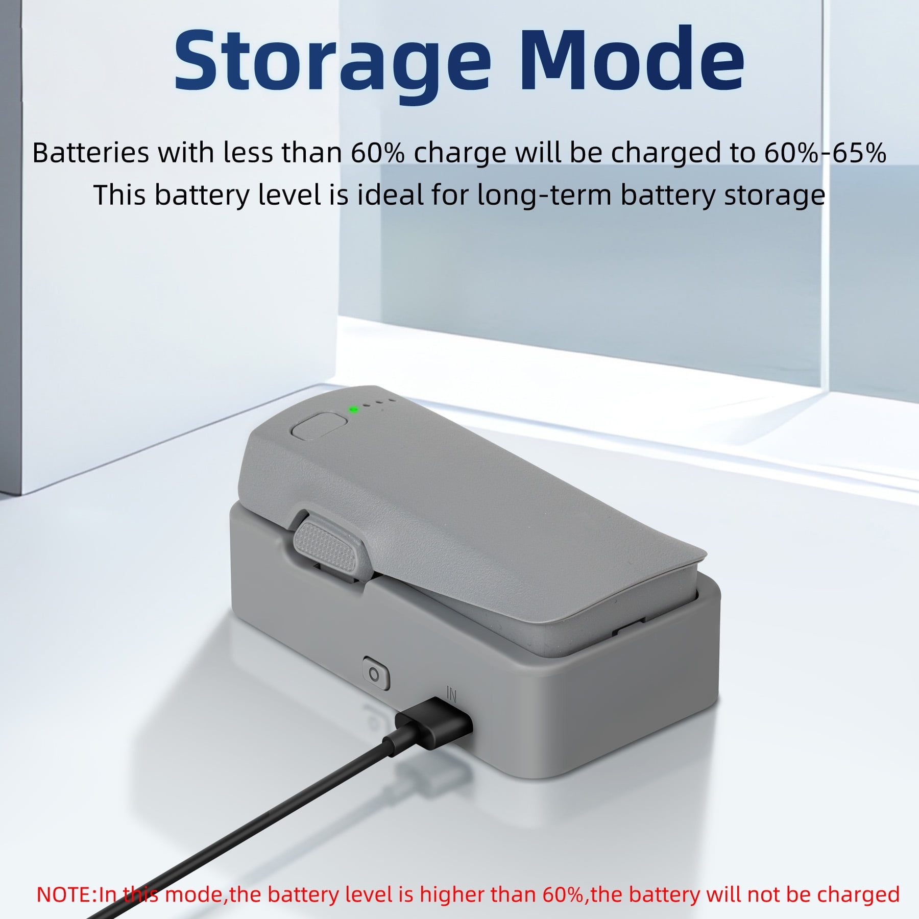 Quick Battery Charger for DJI NEO2,USB Charger Battery Maintenance Device for Neo 2,Storage and Mode Charging Battery Charger,52 minutes Quick Charger, Also Power Bank for USB Device