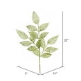 thumbnail image 2 of Vickerman 27" Lime Glitter Bay Leaf Lace Artificial Christmas Spray. Includes 12 sprays per pack., 2 of 3