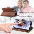 thumbnail image 4 of Case for Motorola Moto G31 Cover Leather Wallet Folio Case Book Design Flip Magnetic Closure - Brown, 4 of 5