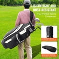 thumbnail image 5 of VEVOR Golf Cart Bag with 14 Way Organizer Divider Top, 36” 13 Pockets Premium Cart Bag, Durable Golf Bags with Handles & Dust Cover & Detachable Straps for Men & Women, Black Color-Block, 5 of 9