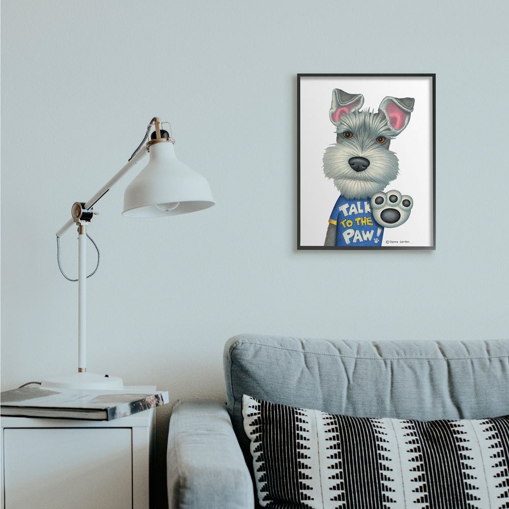 Stupell Industries Sassy Scotty Dog 'Talk to the Paw' Quote Family Pet Designed by Danny Gordan