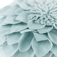 thumbnail image 6 of JWH Small Round Decorative Flower Throw Pillows 3D Round Velvet Cushions 12inch Light Blue for Decoration, 6 of 11