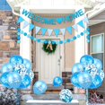 thumbnail image 2 of Welcome Home Decorations, Welcome Home Banners Balloons Set, Blue Welcome Home Balloon, Blue Welcome Home Banner, Pennant Flag Bunting, Polka Dots Banner for Home Family Baby Showers Ramadan Party, 2 of 8