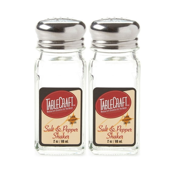 Tablecraft Salt & Pepper Shakers, 2 Oz.