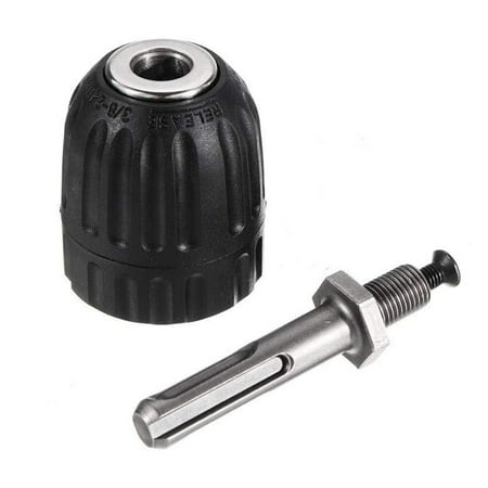 

0.8-10mm Keyless Drill Chuck 3/8-24UNF Thread Drill Bit Adapter for Impact Drill