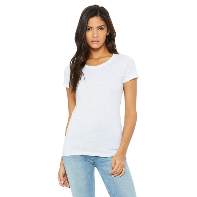 Camiseta de manga corta Triblend de mujer WHT FLCK TRIBLND XL Bella + Lienzo B8413