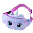 thumbnail image 1 of RV Riñonera para Niñas Lindo Unicornio Felpa Riñonera Bolsa De Pecho para Compras Deportes Viajes Moda Riñonera,Purple Rojo Verde, 1 of 5