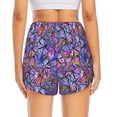 thumbnail image 4 of Goofa Watercolor Butterflies Printed Women 2 in 1 Running Shorts,Quick Dry Athletic Workout Shorts,High Waisted Athletic Shorts with Liner Pockets-, 4 of 9