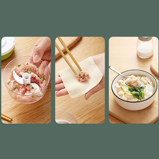 Procesador de alimentos Manual BuyWeek mini Picadora de ajo Picadora de verduras con tirador