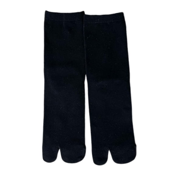Flip Flop Socks Tabi Socks for Women Trendy Sandal Socks Soft Lightweight Comfortable Toe for Camping Hiking Commuting Black