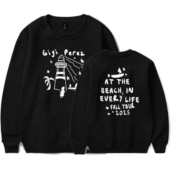 Gigi Perez At The Beach In Every Life Tour Crewneck Sweatshirt Long Sleeve Streetwear Unisex Pullovers