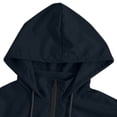 thumbnail image 6 of Sahpxhe Women Waterproof Zip Up Jacket Hooded Long Sleeve Drawstring Lightweight Windbreaker Jacket for Sport Travel Navy L, 6 of 10
