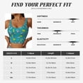 thumbnail image 7 of Fotbe Cute Shark Turtle Pattern Womens' Sports Bra Longline Wirefree Padded with Medium Support Sports Moisture-Wicking Workou Vest,Tank Top-Medium, 7 of 7