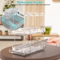 thumbnail image 6 of Teqhome 2 Packs 3 Tier Clear Bathroom Organizer with Dividers Multi-Purpose Pull-Out Pantry Organization and Storage for Kitchen Home Office, 6 of 11