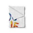 thumbnail image 2 of Saying Soft Flannel Fleece Throw Blanket, You Have Power Inscription Triangular Letters Colorful Youthful Design, Cozy Plush for Indoor and Outdoor Use, 50" x 70", Multicolor, by Ambesonne, 2 of 5