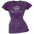 thumbnail image 1 of Queen Purple Soft Juniors T-Shirt, 1 of 1