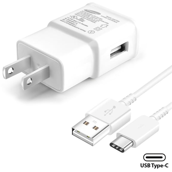Fast Charging Wall Charger with USB Type C Cable Compatible Samsung Galaxy S9 S9 Plus S8 S8 Plus S10 S10 Plus Note 8 Note 9 Note 10 and Other Smartphones, Fast Charger Kit for Samsung Galaxy