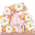 thumbnail image 4 of Set de Globos Margarita Corabsar 40" Número 1 Oro Rosa, 4 of 7
