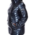thumbnail image 5 of White Mark Women's Plus Size Metallic Puffer Coat, 5 of 5