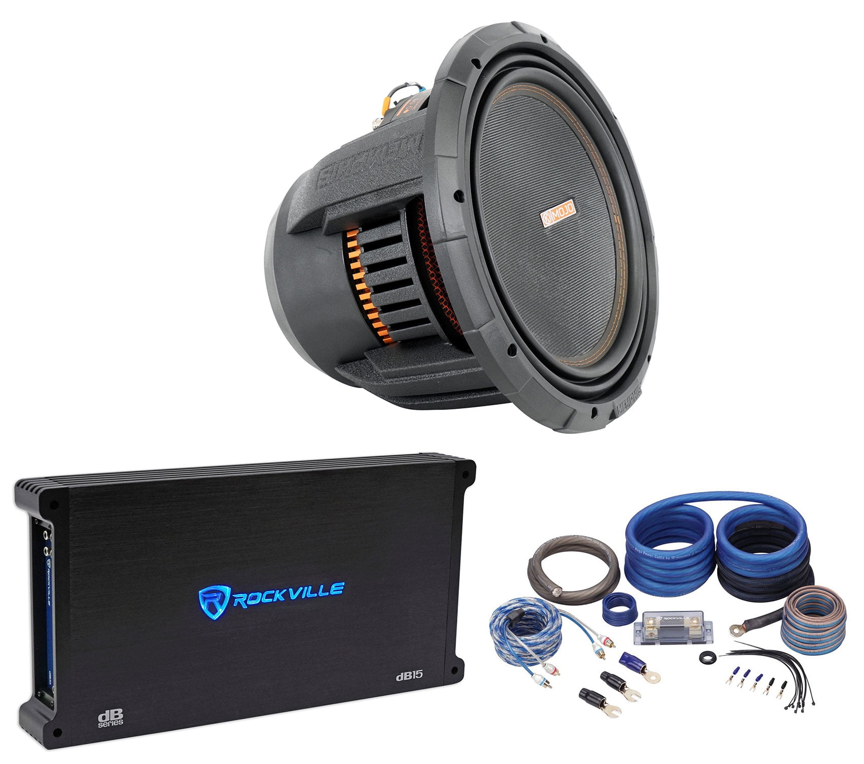 Memphis Audio MOJO 1212 12" 3000w Competition Subwoofer+Mono Amplifier