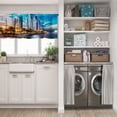 thumbnail image 5 of LALILO Kitchen Curtain Valance Skyline City Sunset Rod Pocket Window Curtain 52"x 18" Set of 2, 5 of 6