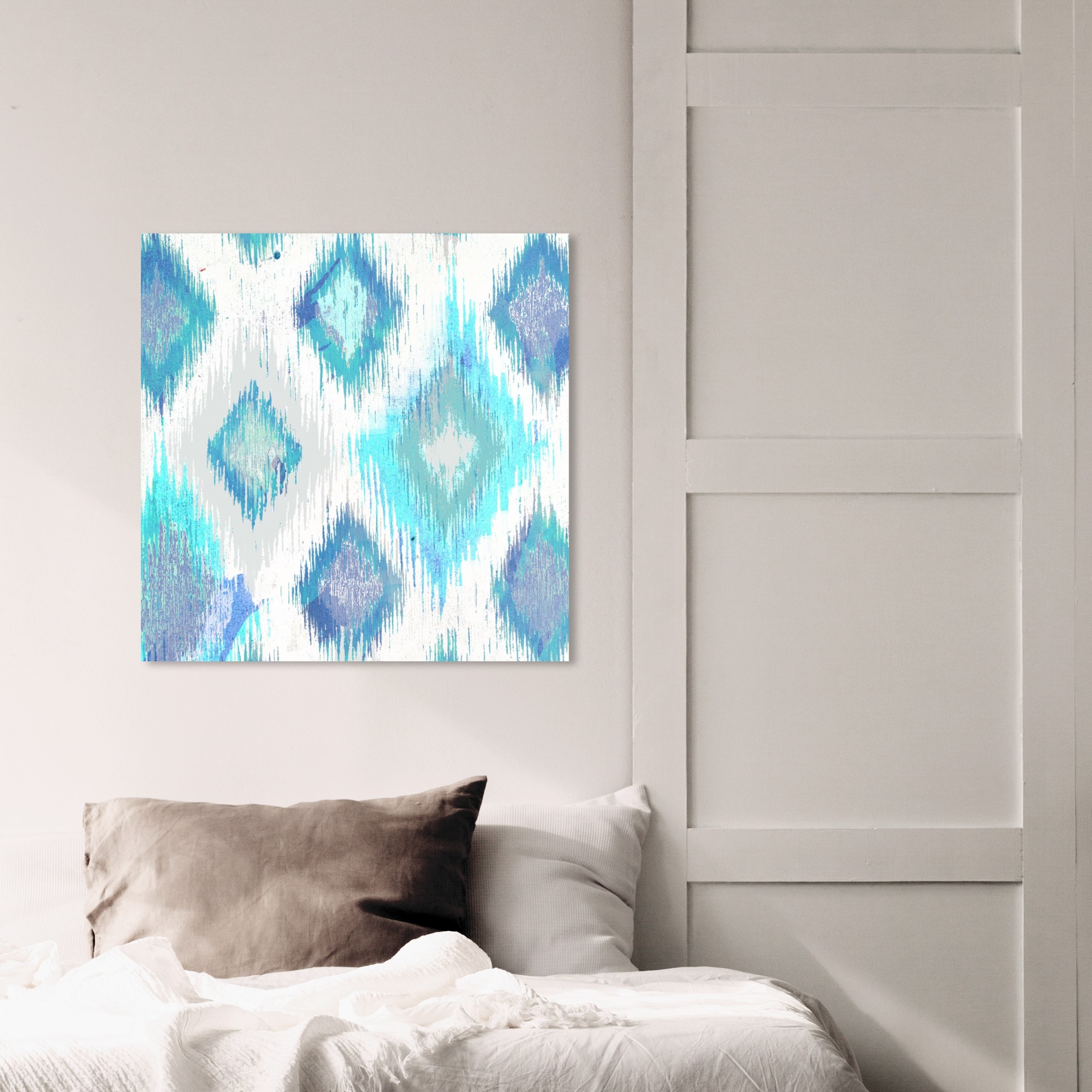 Wynwood Studio Abstract Wall Art Canvas Prints 'Del Mar' Geometric - Blue, White - image 3 of 5
