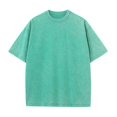 thumbnail image 1 of Pure Cotton American Style Retro Fashion Brand Washed Old T-shirt Oversize Shoulder Round Neck Short Sleeve, 1 of 4