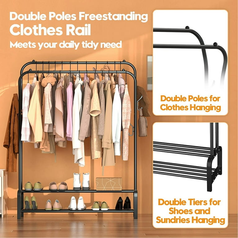 UNTIMATY Clothing Garment Rack Heavy Duty Freestanding Metal