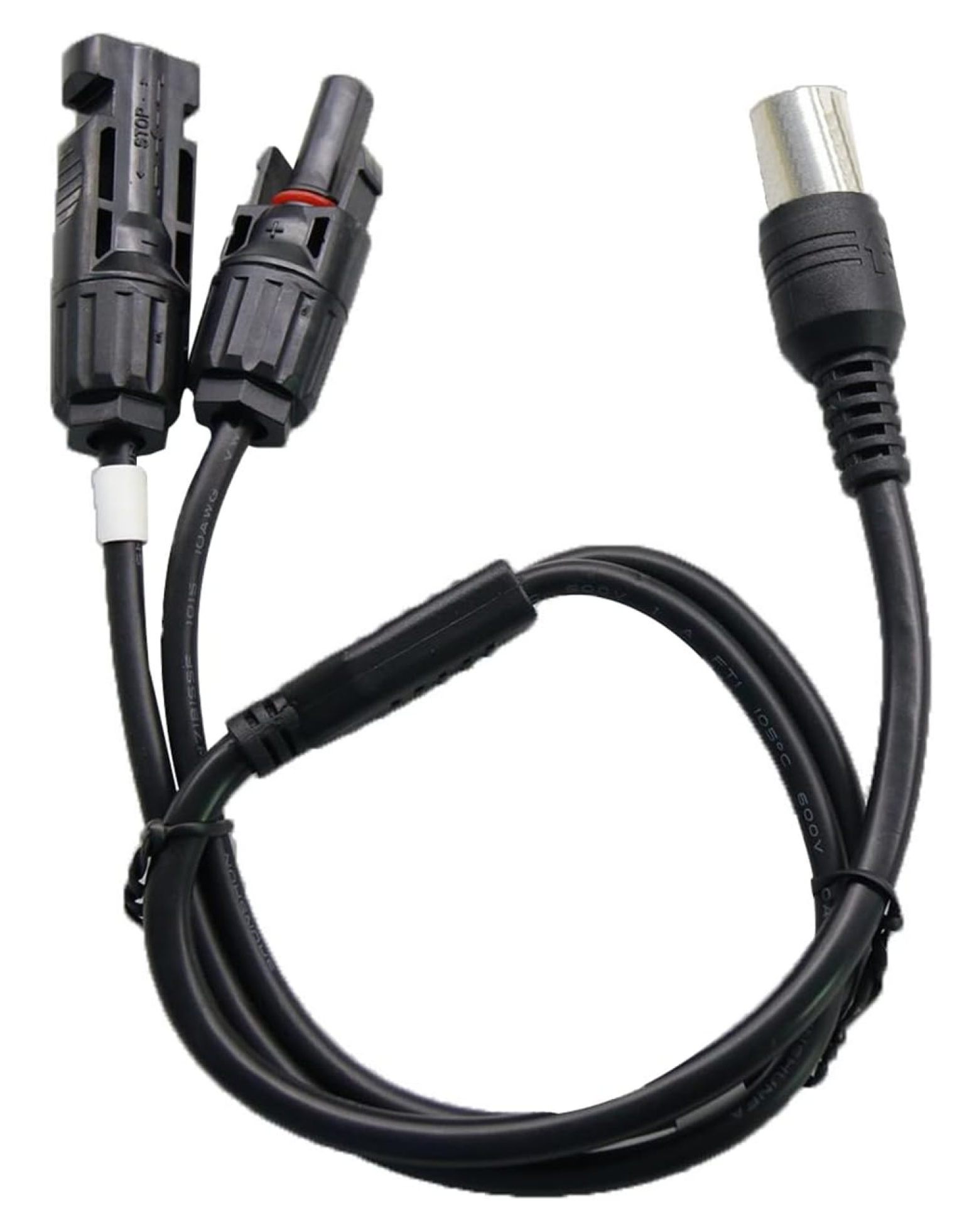 Solar Charging Cable, M/C/4 to 5-Pin GX16 Aviation Plug Solar Charging Cable for E600LFP, E1500LFP, E2000LFP, E1500PRO, E3000, E1000PRO